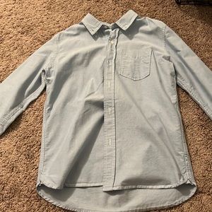 gap boys baby blue button up
